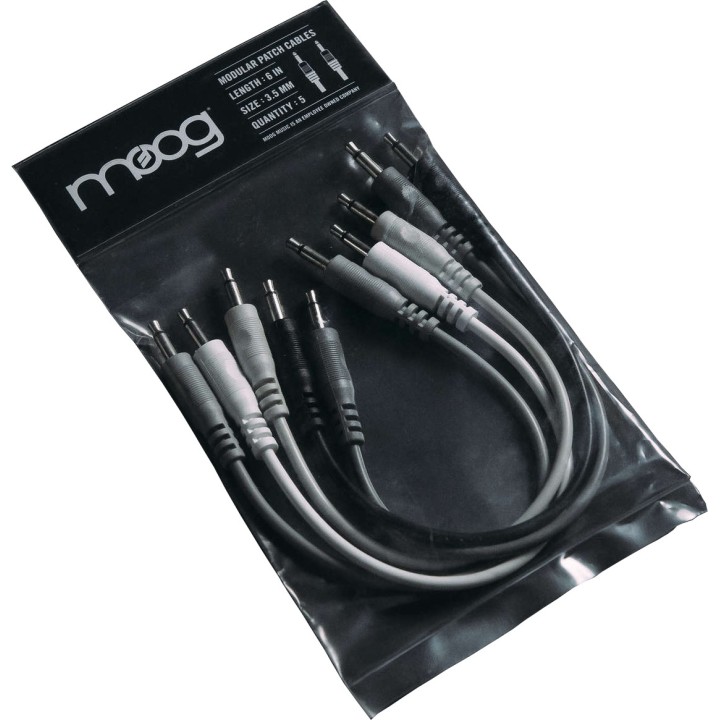 MOOG MUSIC 5 Cavi patch da 6'' (15cm) | Merula Strumenti Musicali