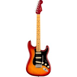 Fender American Ultra Luxe Stratocaster, Maple Fingerboard, Plasma Red Burst