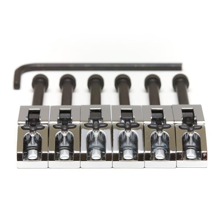 Acquista TUSQ PG-0080-C6 STRING SAVER FLOYD ROSE STYLE SADDLES - CHROME 6 STRING online | Merula Strumenti Musicali