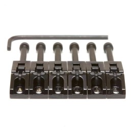 Acquista TUSQ Pg-0080-B6 String Saver Floyd Rose Style Saddles - Black 6 String online | Merula Strumenti Musicali