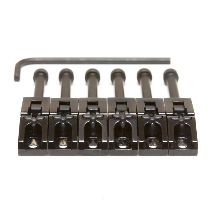 Acquista TUSQ Pg-0080-B6 String Saver Floyd Rose Style Saddles - Black 6 String online | Merula Strumenti Musicali