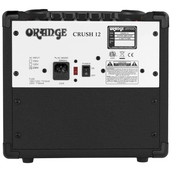 Acquista ORANGE Crush 12 Black online | Merula Strumenti Musicali