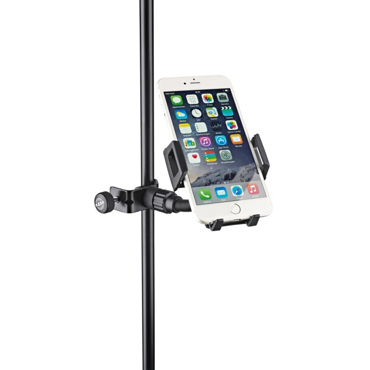 Acquista KONIG & MEYER 19745-015-55 SMARTPHONE HOLDER BLACK online | Merula Strumenti Musicali