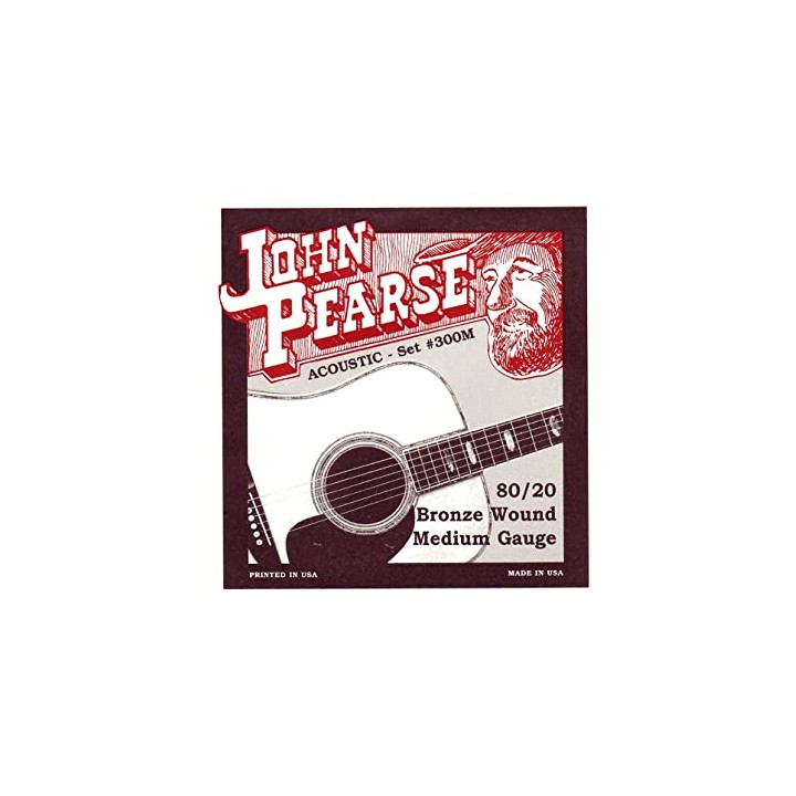 Acquista JOHN PEARSE 300M MUTA CORDE PER CHITARRA ACUSTICA 80/20 BRONZO 013/056 online | Merula Strumenti Musicali