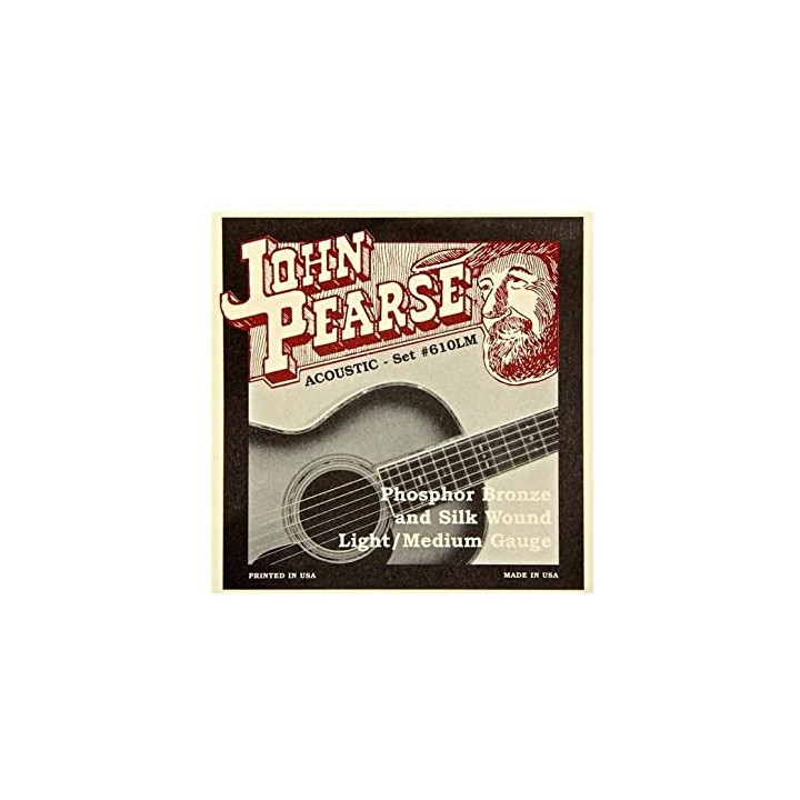 Acquista JOHN PEARSE 610LM MUTA CORDE PER CHITARRA ACUSTICA PHOSPHOR BRONZE & SILK 012/053 online | Merula Strumenti Musicali