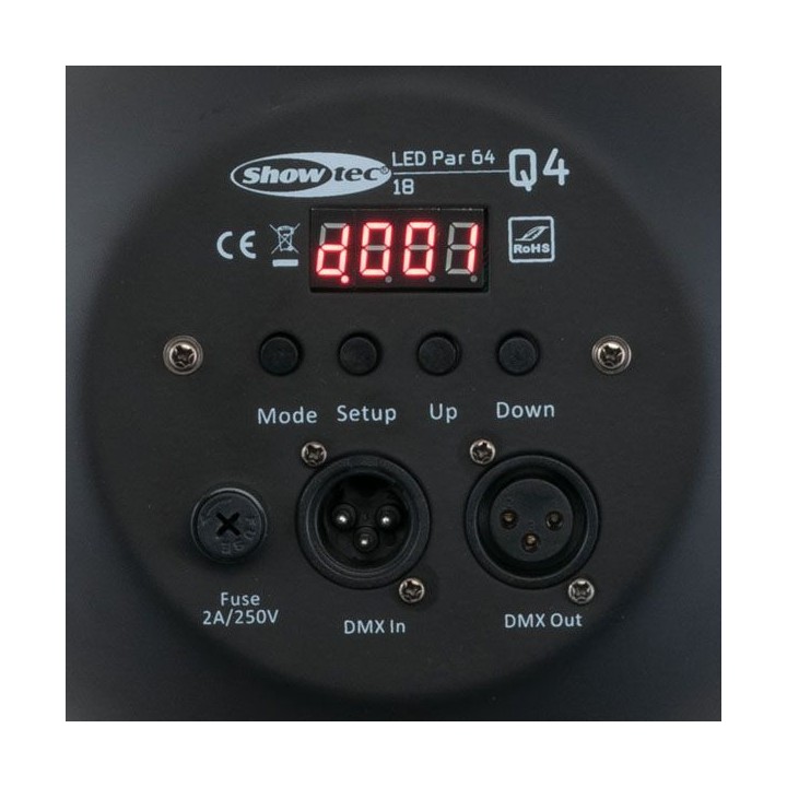 Acquista SHOWTEC LED PAR 64 Q4-18 BLACK online | Merula Strumenti Musicali