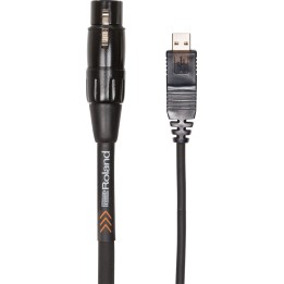 roland rcc-10-usxf  3 m cavo xlr femmina - usb type a