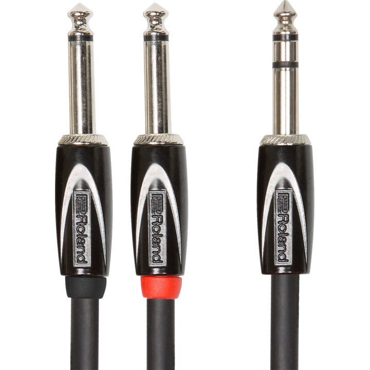 roland rcc-5-tr28v2 1,5 m cavo insert jack trs - doppio jack ts