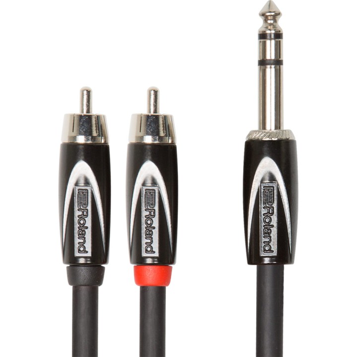 roland rcc-5-tr2rv2 1,5 m cavo insert jack trs - doppio rca