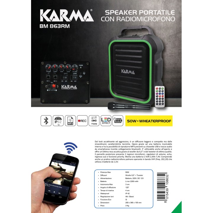 Acquista KARMA BM 863RM online | Merula Strumenti Musicali