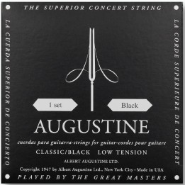 Acquista AUGUSTINE CORDE PER CHITARRA CLASSICA BLACK - LOW TENSION online | Merula Strumenti Musicali
