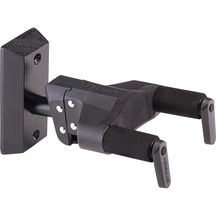 Acquista HERCULES HCGSP-38WBK+ SUPPORTO A MURO PER CHITARRA, BASE IN LEGNO NERA online | Merula Strumenti Musicali