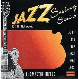 Acquista THOMASTIK Js111 Corde Per Chitarra Elettrica Jazz Swing Series Nickel Flat Wound 11- online | Merula Strumenti Musicali