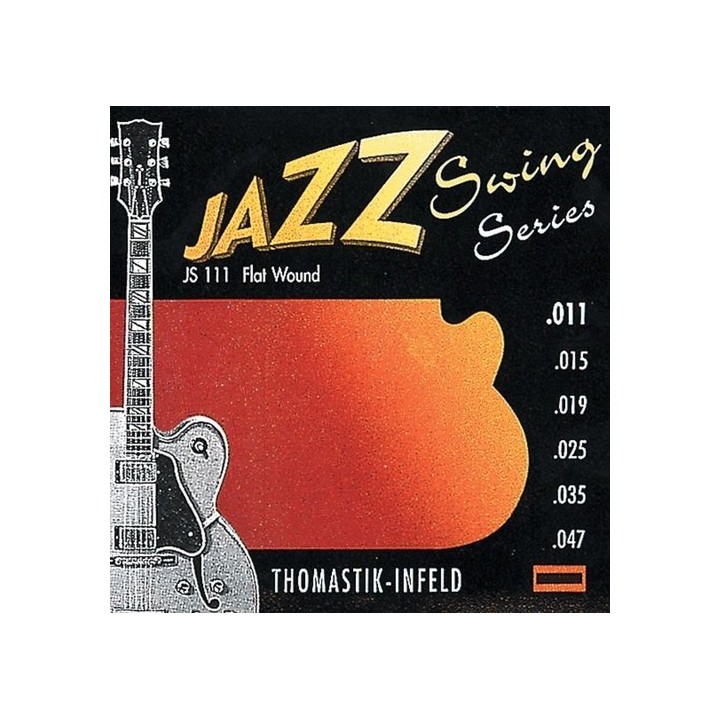 Acquista THOMASTIK Js111 Corde Per Chitarra Elettrica Jazz Swing Series Nickel Flat Wound 11- online | Merula Strumenti Musicali