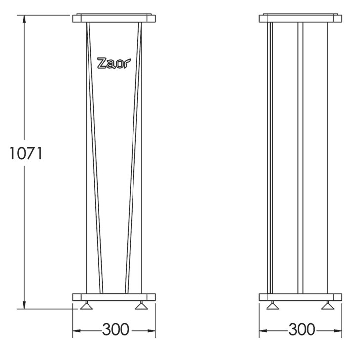Acquista ZAOR MIZA STAND V42 (PAIR, FIX) BLACK online | Merula Strumenti Musicali