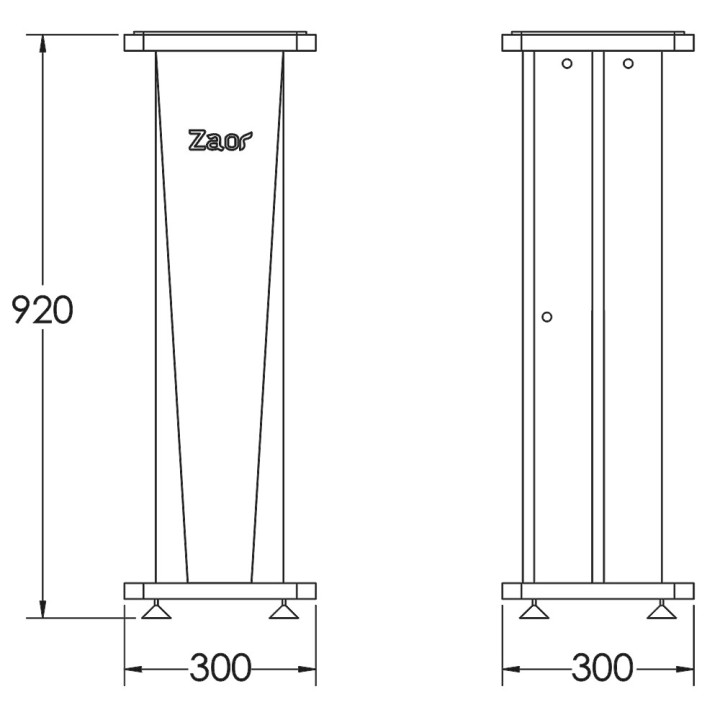 Acquista ZAOR STAND CROCE 36 (COPPIA) MAHOGANY online | Merula Strumenti Musicali