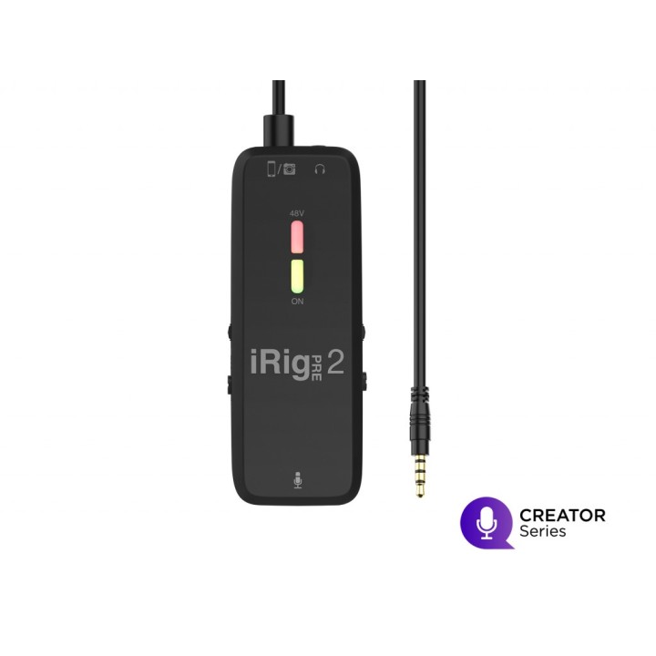ik multimedia irig pre 2 preamplificatore microfonico tascabile