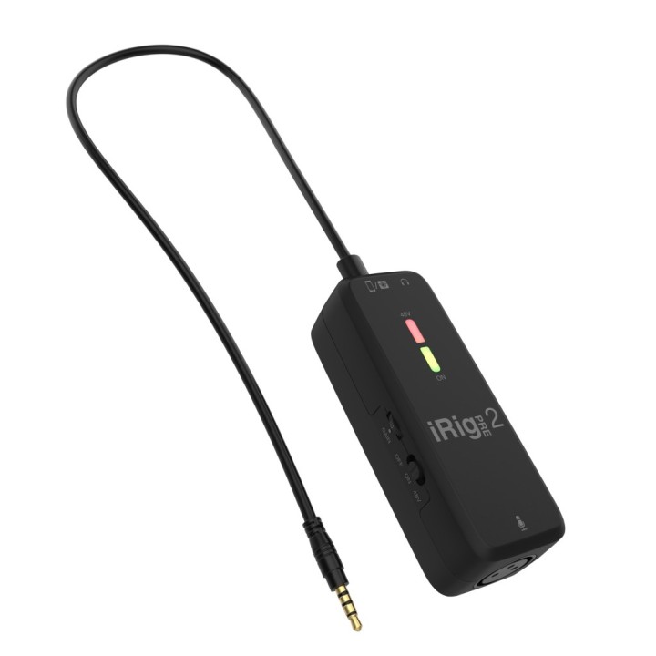 ik multimedia irig pre 2 preamplificatore microfonico tascabile