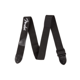 Acquista FENDER 2" Blk Poly Strap, Wht 0990662080 online | Merula Strumenti Musicali