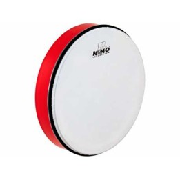 Acquista NINO PERCUSSION NINO6R TAMBURELLO 12" IN PLASTICA ROSSA CON  PELLE SINTETICA online | Merula Strumenti Musicali