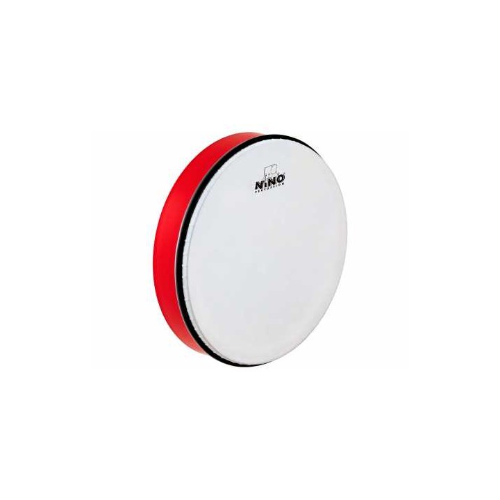 Acquista NINO PERCUSSION NINO6R TAMBURELLO 12" IN PLASTICA ROSSA CON  PELLE SINTETICA online | Merula Strumenti Musicali