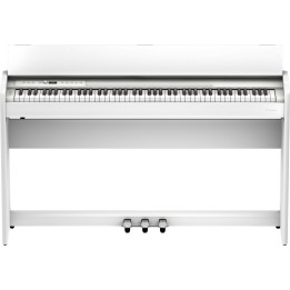 roland f701 white piano digitale con mobile