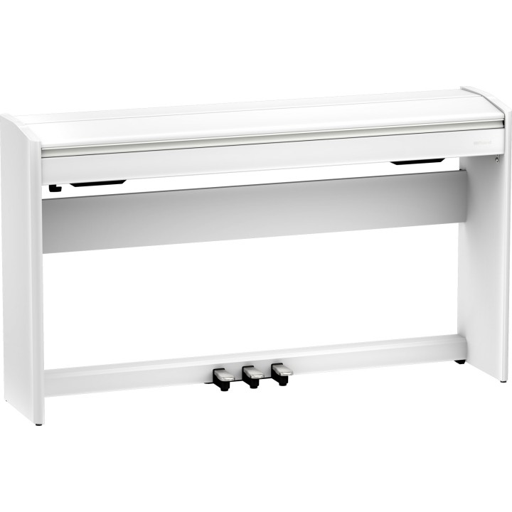 roland f701 white piano digitale con mobile