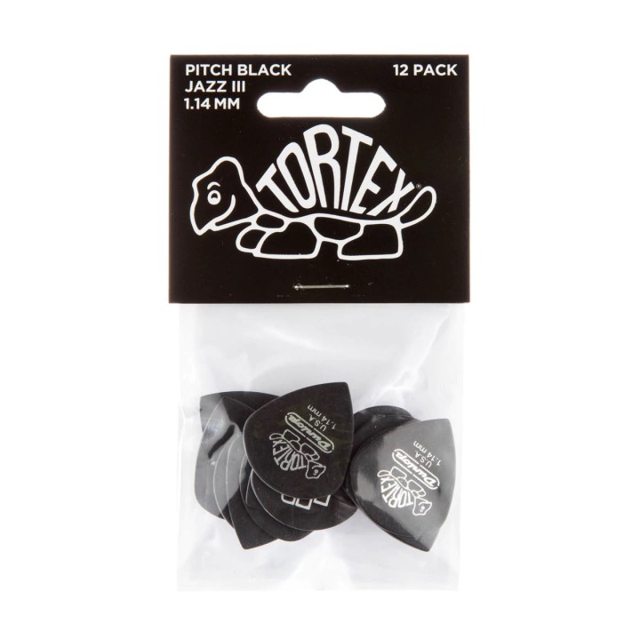 Acquista DUNLOP PITCH BLACK JAZZ III 1.14 online | Merula Strumenti Musicali