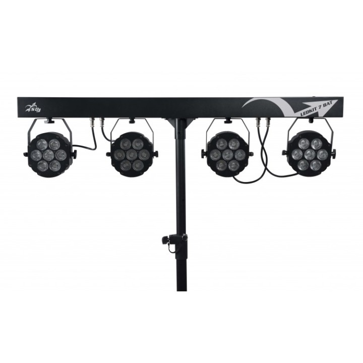 SAGITTER | SG LEDKITHP7BAT Kit led a batteria 4 proiettori 7x10W RGBW / FC