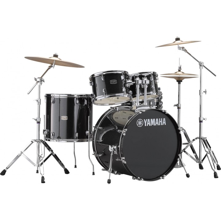 Acquista YAMAHA RYDEEN CASSA 20" BLACK GLITTER CON PIATTI - RDP0F5BLGCPSET online | Merula Strumenti Musicali