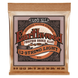 Acquista ERNIE BALL 2153 EARTHWOOD PHOSPHOR BRONZE LIGHT 12 corde 9-46 online | Merula Strumenti Musicali