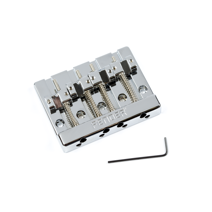 Acquista FENDER High Mass Bass Bridge IV Brass Saddles online | Merula Strumenti Musicali