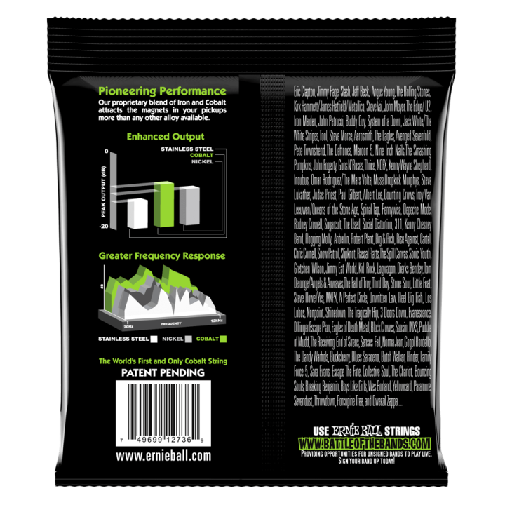 Acquista ERNIE BALL 2736 Bass 5 Slinky Cobalt Electric Bass Strings - 45-130 Gauge online | Merula Strumenti Musicali