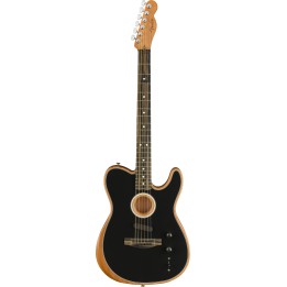 Fender - Acoustasonic Telecaster Black con borsa inclusa
