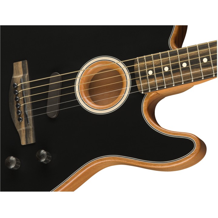 Fender - Acoustasonic Telecaster Black con borsa inclusa