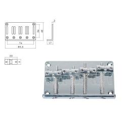 Acquista BOSTON BB-134-C PONTE ATTACCACORDE PER BASSO JOCKER online | Merula Strumenti Musicali