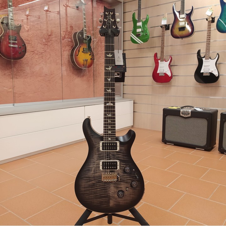 Acquista PRS Custom 24 Piezo Pattern Thin Charcoal Burst online | Merula Strumenti Musicali