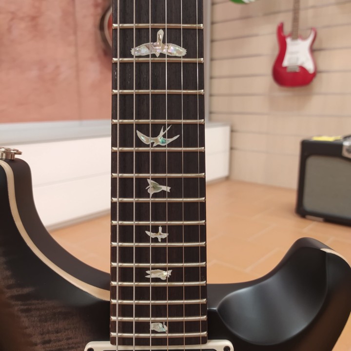 Acquista PRS Custom 24 Piezo Pattern Thin Charcoal Burst online | Merula Strumenti Musicali
