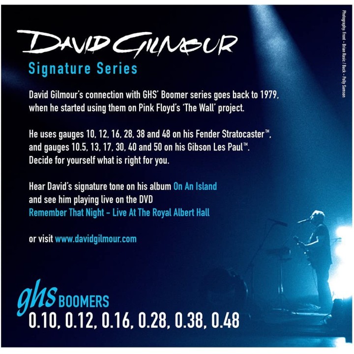 Acquista GHS BOOMERS ELETTRICA DAVID GILMOUR BLUE GHS-GB-DGF online | Merula Strumenti Musicali