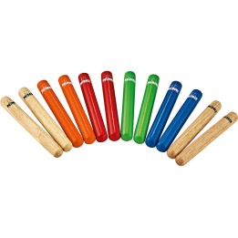 Acquista NINO PERCUSSION NINO502-MC set di 6 coppie di clave online | Merula Strumenti Musicali