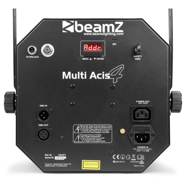 Acquista BEAMZ MULTIACIS IV 6X3W RGBAWUV, LASER online | Merula Strumenti Musicali