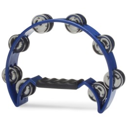 Stagg TAB-2 BL  Tamburello a mezza luna in plastica con 16 jingles  Colore: blu