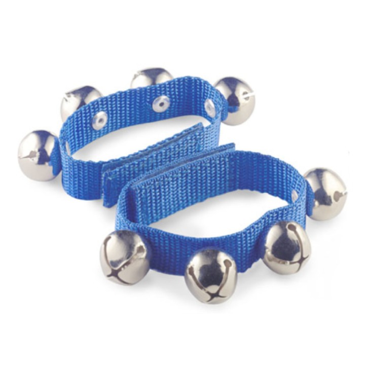 Stagg Sonagli da Polso - SWRB4 S/BL  Coppia di sonagli da polso - 4 sonagli - Lunghezza: 23cm - Spessore: 20mm - Colore: blu
