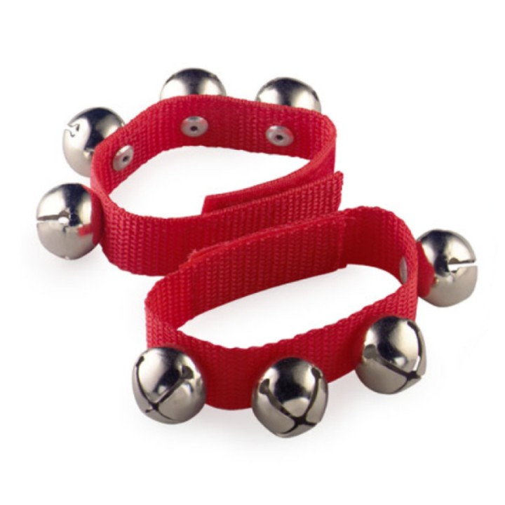 Stagg Sonagli da Polso - SWRB4 S/RD  Coppia di sonagli da polso - 4 sonagli - Lunghezza: 23cm - Spessore: 20mm - Colore: rosso