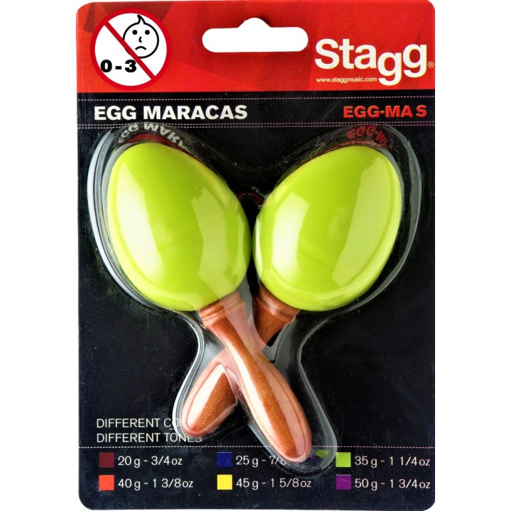 Stagg Ovetti - EGG-MA S/GR  Ovetti in plastica con manico  Colore verde