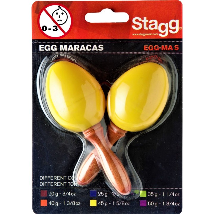 Stagg Ovetti - EGG-MA S/YW  Ovetti in plastica con manico  Colore giallo