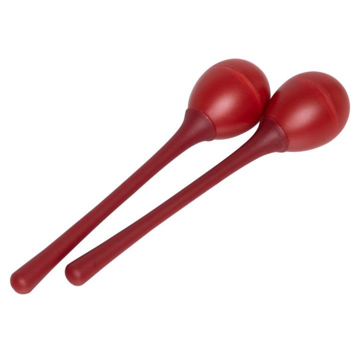 Stagg Maracas con Impugnatura - EGG-MA L/RD  Maracas a uovo con lunga impugnatura - peso: 50g - Colore: rosso