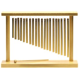 Stagg Pipe Chimes - PCH120  Pipe chimes a 20 barre in alluminio  Cornice in legno Altezza 27,3 cm Lunghezza 38,6 cm Battente inc