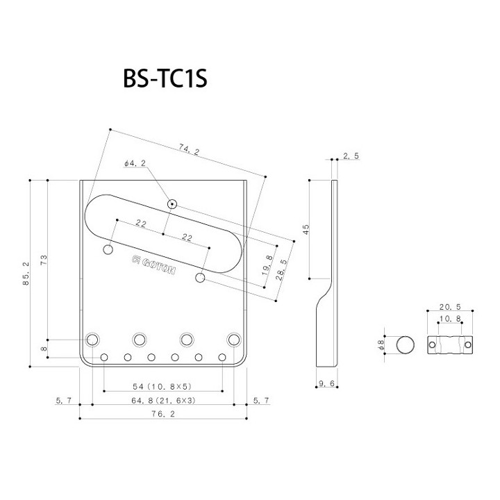 GOTOH bs-tc1s ponte per telecaster