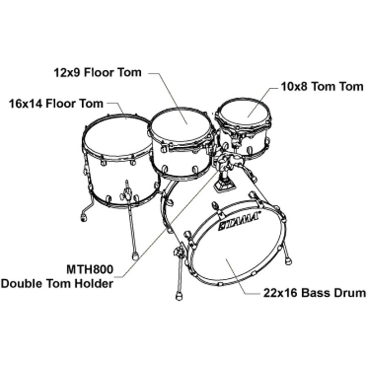 Acquista TAMA Starclassic Performer 4pz. - Mbs42s-Pbk online | Merula Strumenti Musicali
